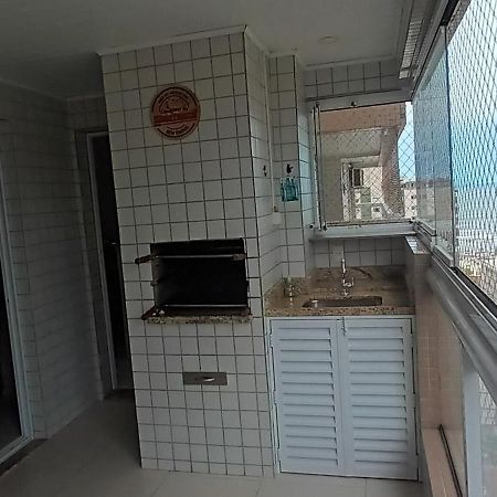 Apto Com Sacada Gourmet Vista Mar Praia Grande  Bagian luar foto