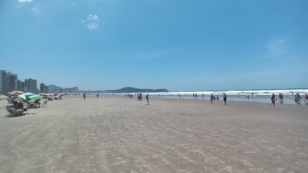 Apto Com Sacada Gourmet Vista Mar Praia Grande  Bagian luar foto