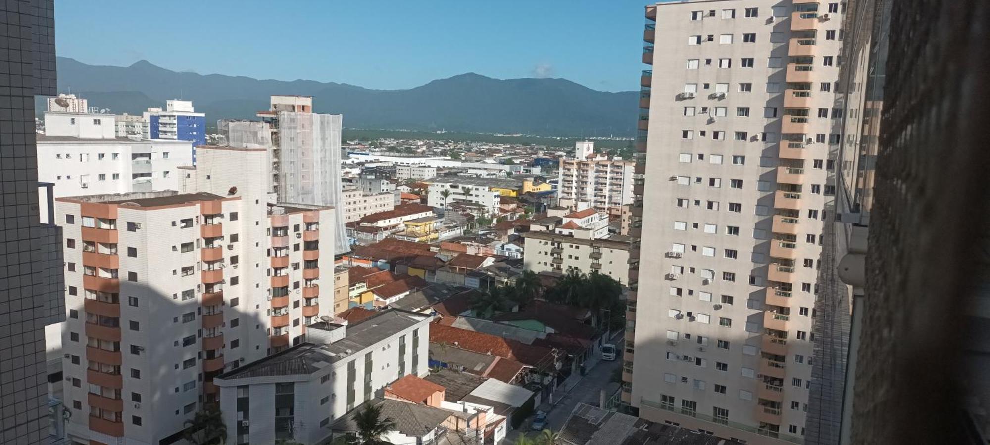 Apto Com Sacada Gourmet Vista Mar Praia Grande  Bagian luar foto